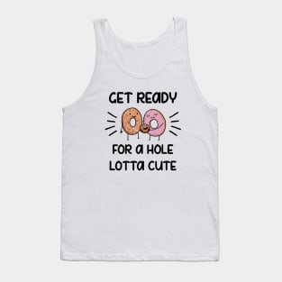 Donut Family Baby Announcement Tank Top